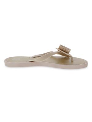 beige leatherette flip flops - 9656840 - Standard Image - 2