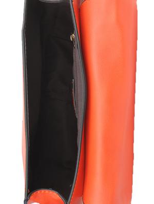 orange leatherette sling bag - 9657894 - Standard Image - 3