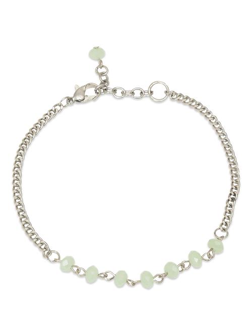 silver acrylic beads bracelet - 9666983 - Standard Image - 1