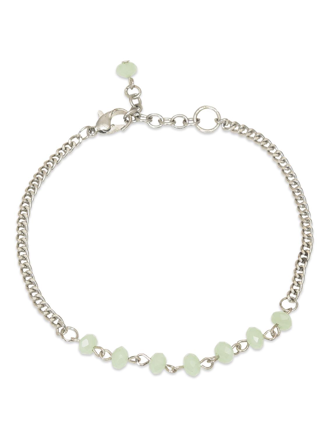 silver acrylic beads bracelet - 9666983 - Zoom Image - 1