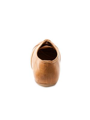 brown faux leather oxford shoes - 9668152 - Standard Image - 3