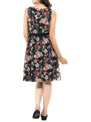 tie front floral layered dress - 9668560 - Standard Image - 3