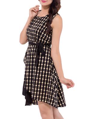 tie knot front layered dress - 9668586 - Standard Image - 2