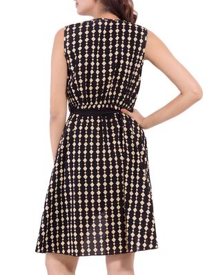 tie knot front layered dress - 9668586 - Standard Image - 3