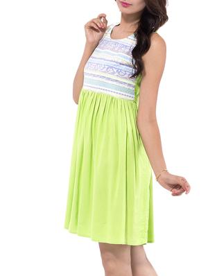 tie knot back gathered detail flared dress - 9668589 - Standard Image - 2