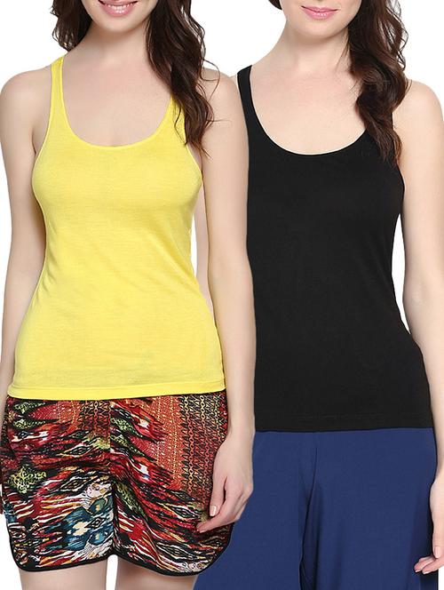 set of 2 racer back solid camisole - 9670468 - Standard Image - 1