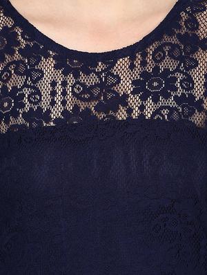 round neck self design top - 9672999 - Standard Image - 4