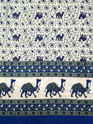 cotton jaipuri king size double bedsheet with 2 pillow cover - 9678178 - Standard Image - 2