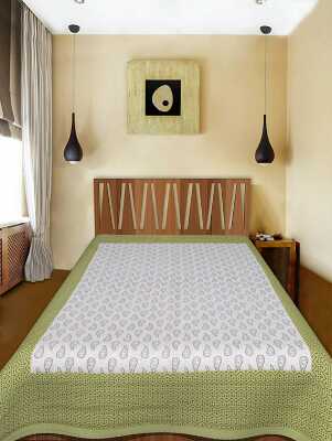 cotton sanganari printed single bedsheets. - 9678247 - Standard Image - 1