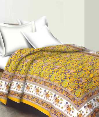 cotton sanganari printed single bedsheets. - 9678405 - Standard Image - 1