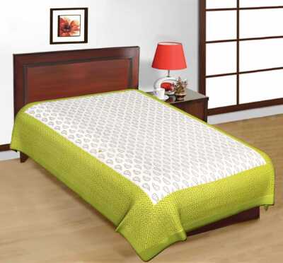 cotton sanganari printed single bedsheets. - 9678450 - Standard Image - 1