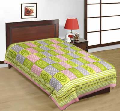 cotton sanganari printed single bedsheets. - 9678492 - Standard Image - 1
