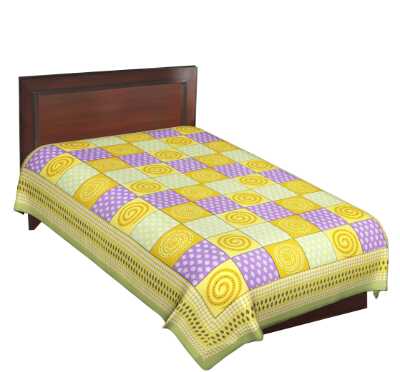 cotton sanganari printed single bedsheets. - 9678505 - Standard Image - 1