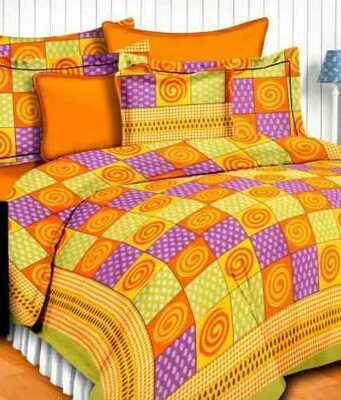 cotton jaipuri king size double bedsheet with 2 pillow cover - 9678702 - Standard Image - 1