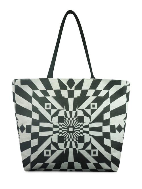 monochrome printed tote bag - 9680620 - Standard Image - 1