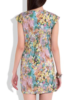 multicolored floral shantoon short dress - 9686070 - Standard Image - 3