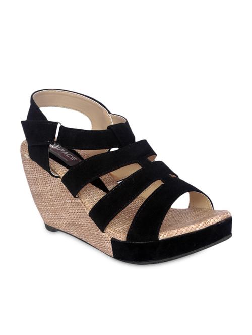 black suede wedges - 9689244 - Very Small Image - 1
