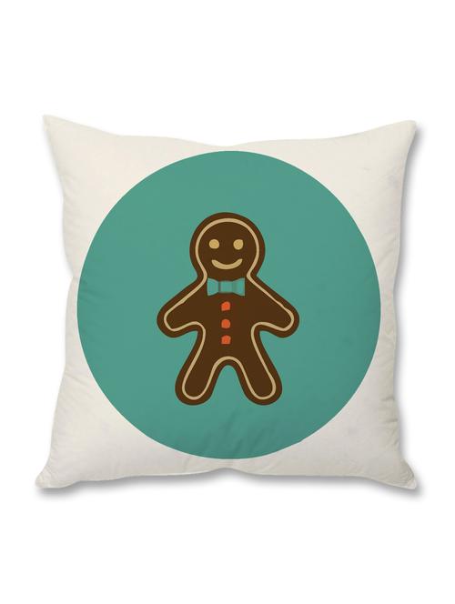 white printed cushion cover - 9689359 - Standard Image - 1