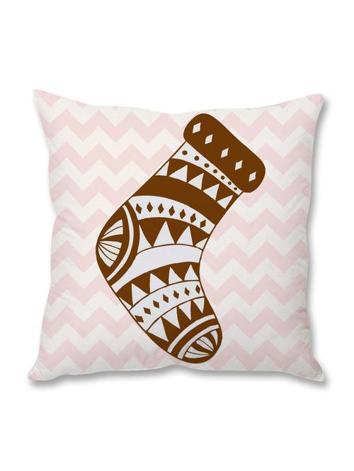 white printed cushion cover - 9689368 - Standard Image - 1