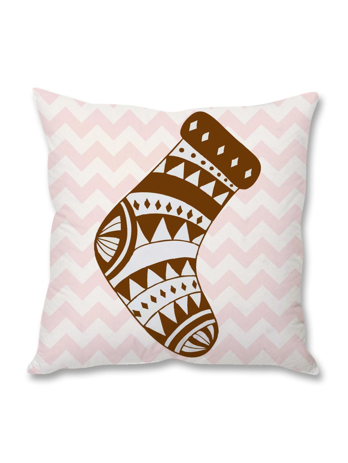 white printed cushion cover - 9689368 - Zoom Image - 1