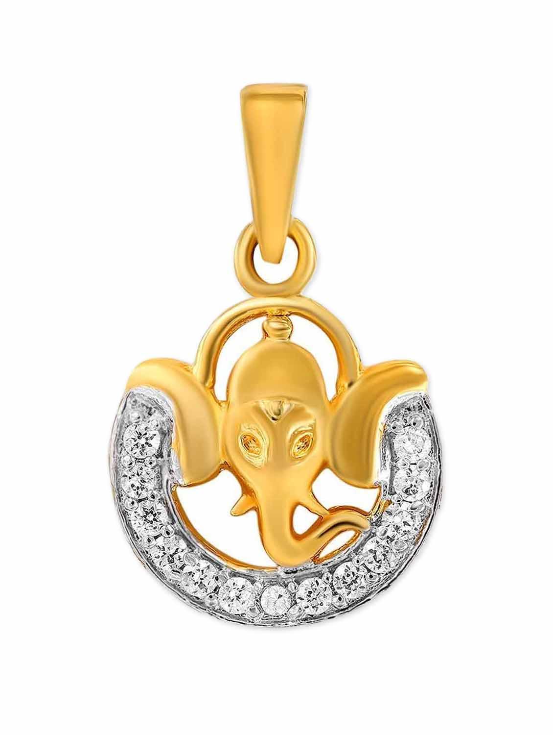 24k gold plated ganesha pendant (set of 2) - 9694674 - Zoom Image - 2