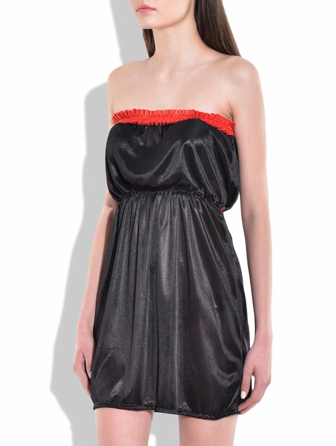 black satin nighty - 9700693 - Zoom Image - 2