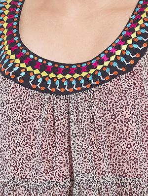 embroidered lace a-line tunic - 9703876 - Standard Image - 4