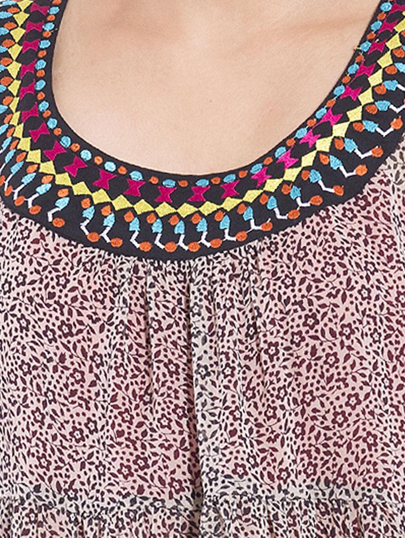 embroidered lace a-line tunic - 9703876 - Zoom Image - 4