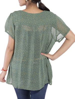 pin tucks button-up top - 9703889 - Standard Image - 3