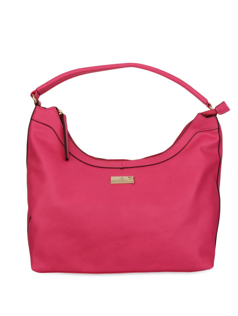 pink faux leather handbag - 9704373 - Zoom Image - 1