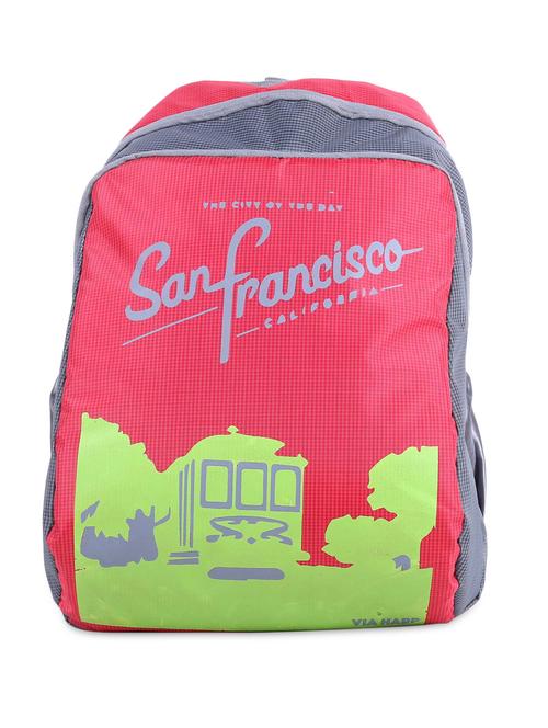 red and grey san francisco backpack - 9705699 - Standard Image - 1