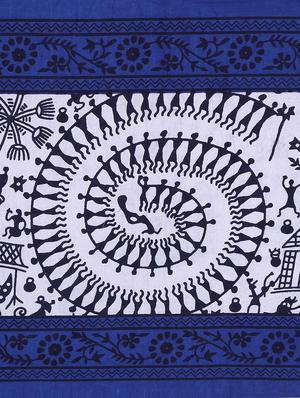 pure cotton 1 double bed sheet with 2 pillow cover - 9706141 - Standard Image - 3