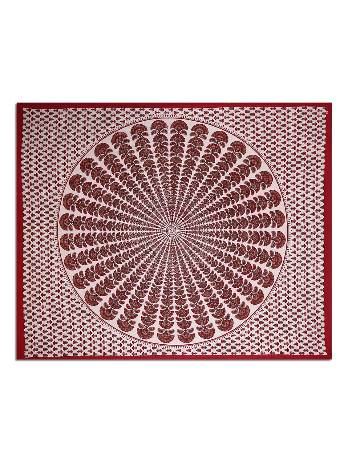 cotton double bed sheet with 2 pillow cover - 9706167 - Zoom Image - 2