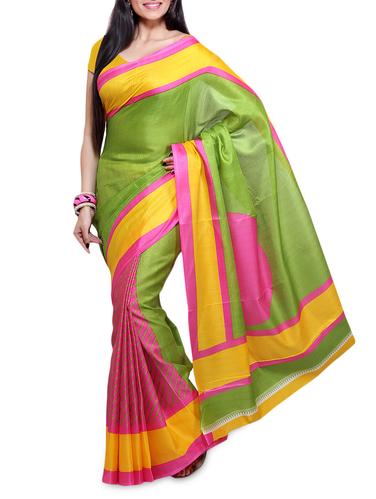 ISHIN Bhagalpuri Silk Multicolor Saree - 9711682 - Very Small Image - 1