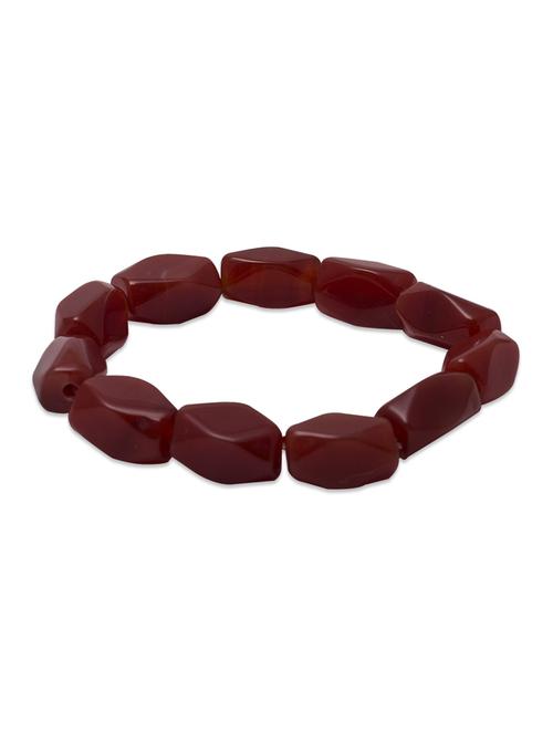 red glass beads bracelet - 971338 - Standard Image - 1