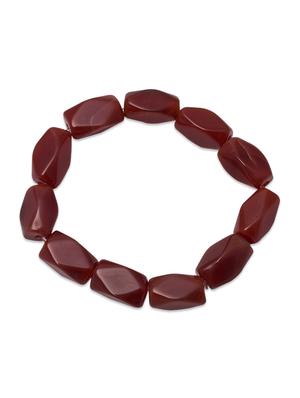 red glass beads bracelet - 971338 - Standard Image - 2