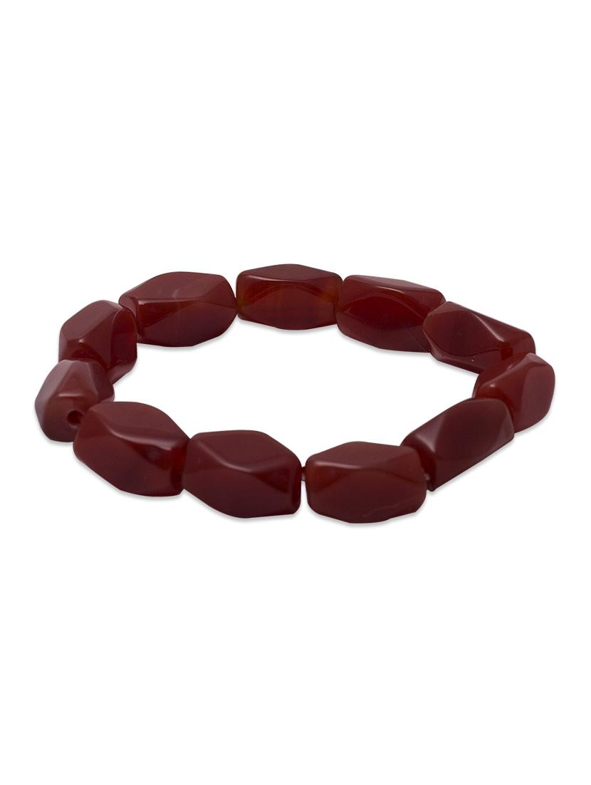 red glass beads bracelet - 971338 - Zoom Image - 1