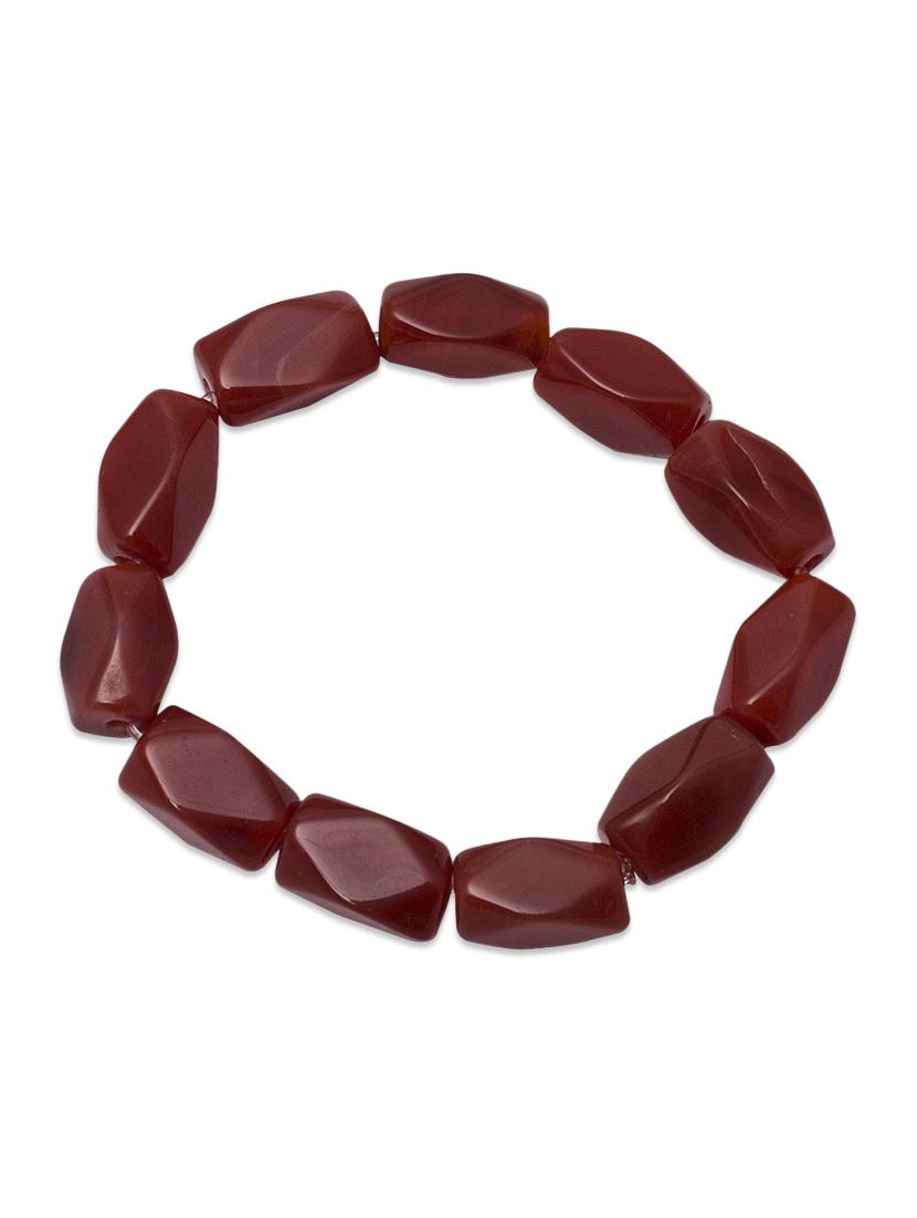 red glass beads bracelet - 971338 - Zoom Image - 2