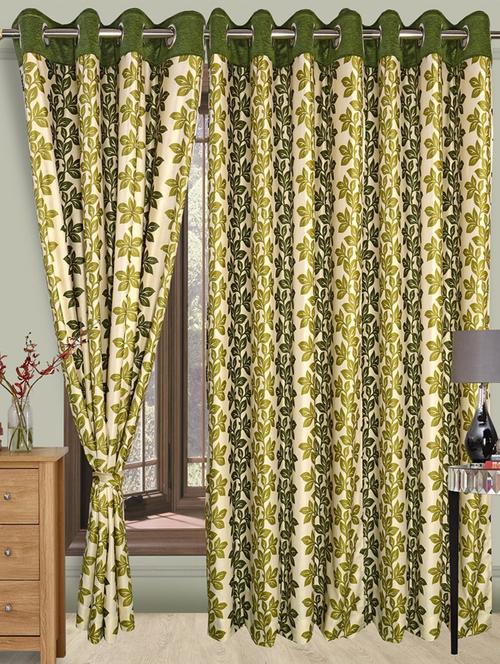 green printed curtain - 971698 -  Standard Image - 0