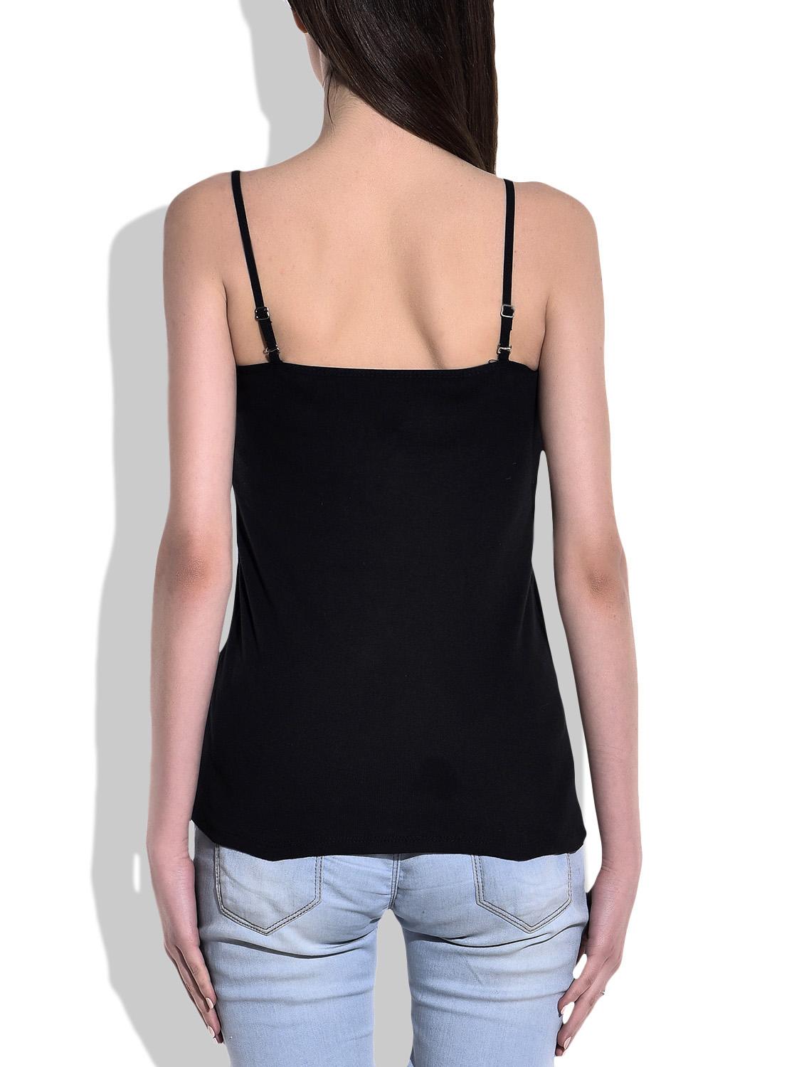 detachable strap solid camisole - 9721821 - Zoom Image - 3