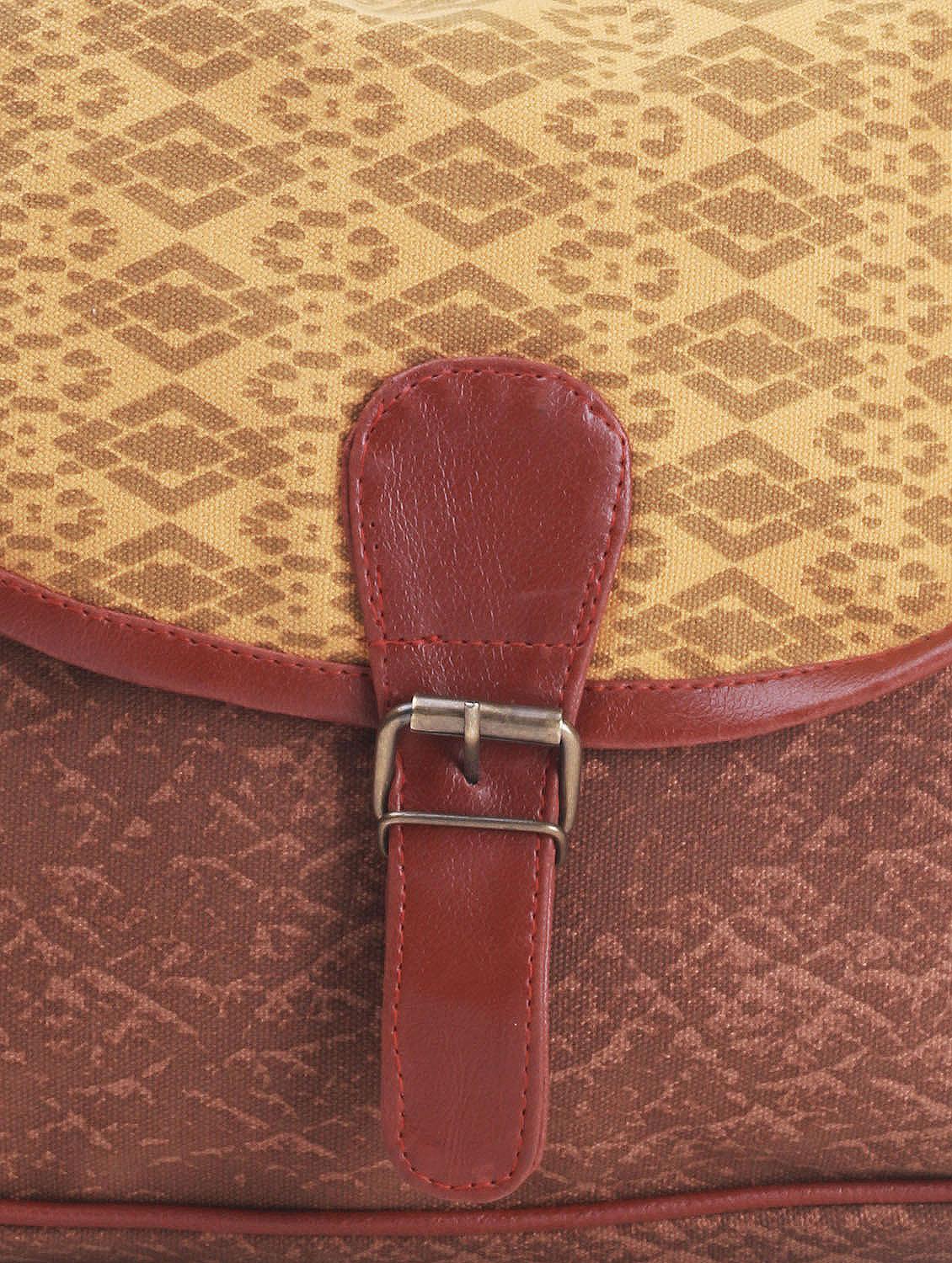 brown printed casual sling bag - 972268 - Zoom Image - 4