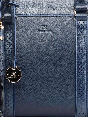 tassel detail dark blue handbag - 972360 - Standard Image - 4