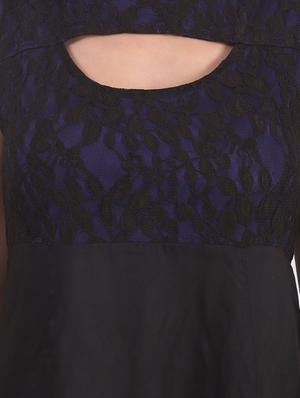 black and blue viscose dress - 9725297 - Standard Image - 4