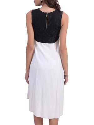 black and white viscose dress - 9725298 - Standard Image - 3