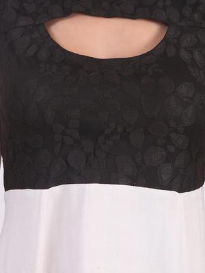 black and white viscose dress - 9725298 - Standard Image - 4