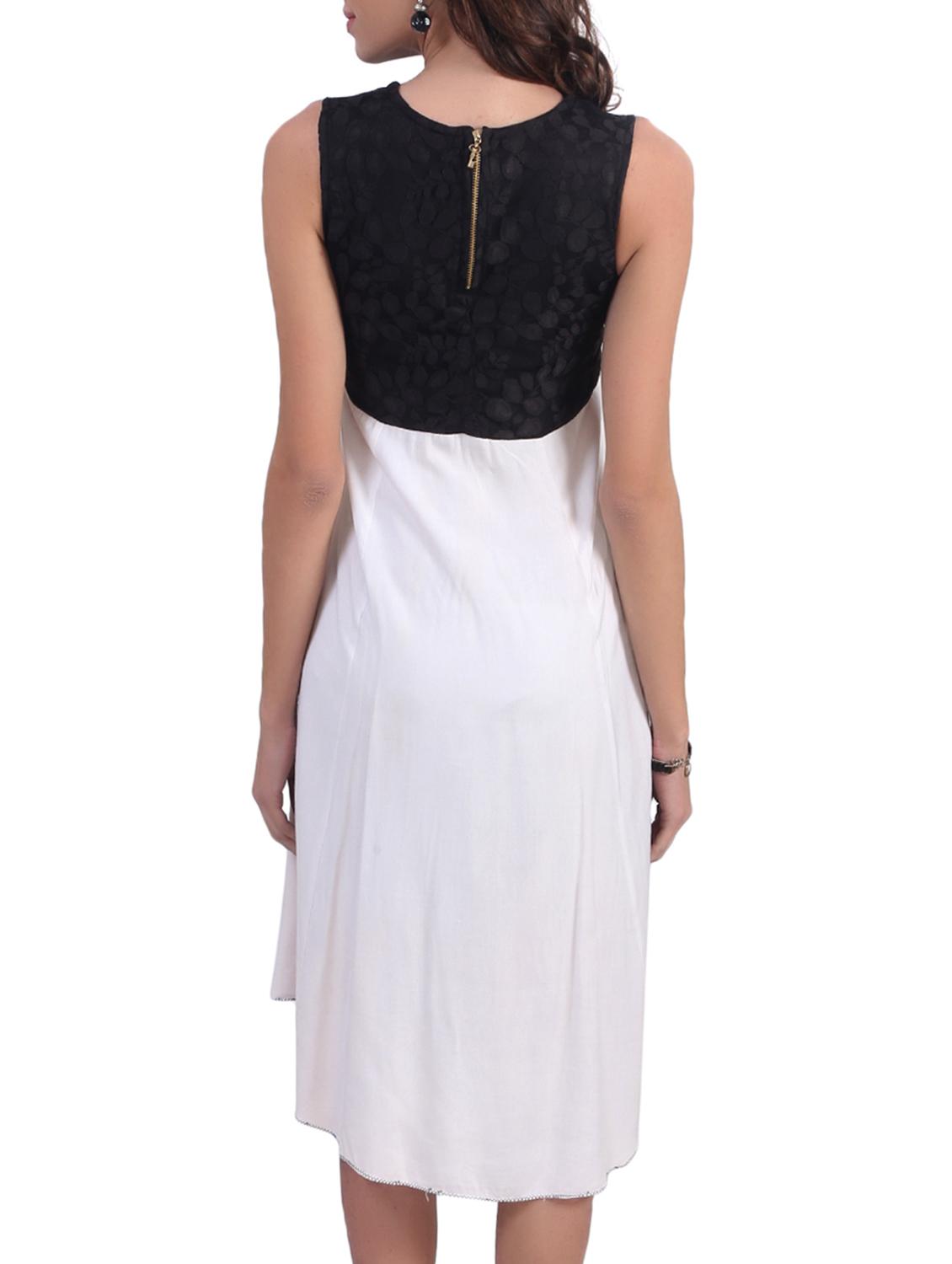black and white viscose dress - 9725298 - Zoom Image - 3