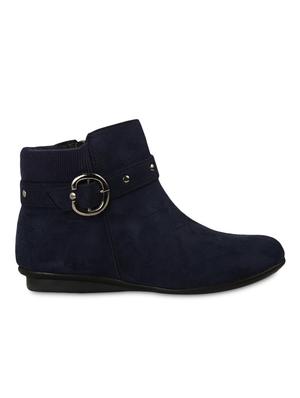 blue suede buckled ankle boots - 9728209 - Standard Image - 2