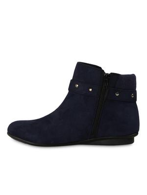blue suede buckled ankle boots - 9728209 - Standard Image - 3