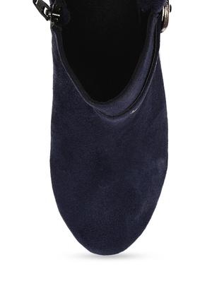blue suede buckled ankle boots - 9728209 - Standard Image - 5