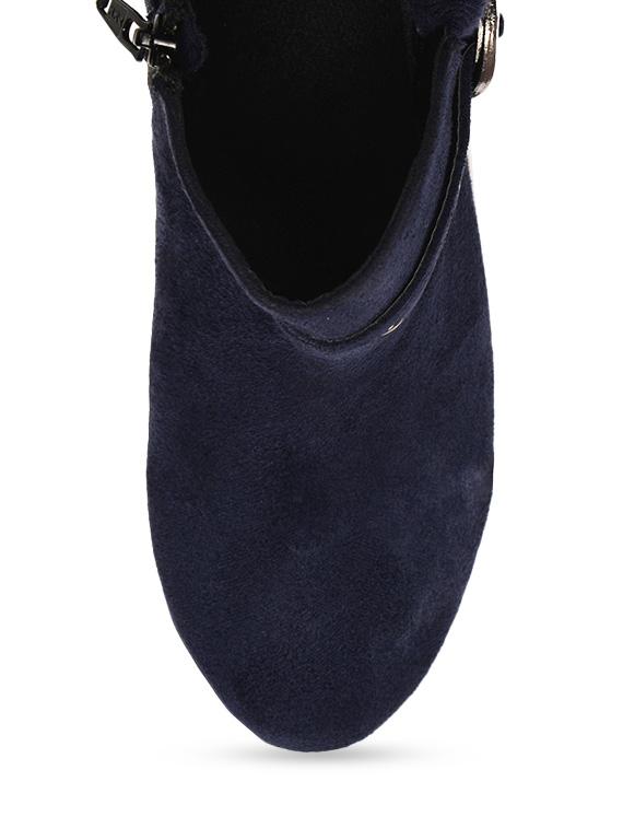 blue suede buckled ankle boots - 9728209 - Zoom Image - 5